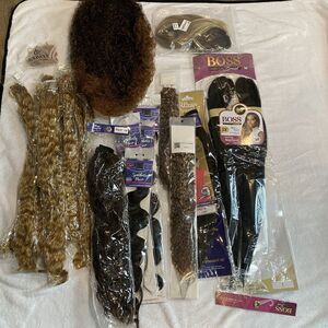 Collection Lot Hair Extensions Ponytails Everyday Halloween Special Occasion